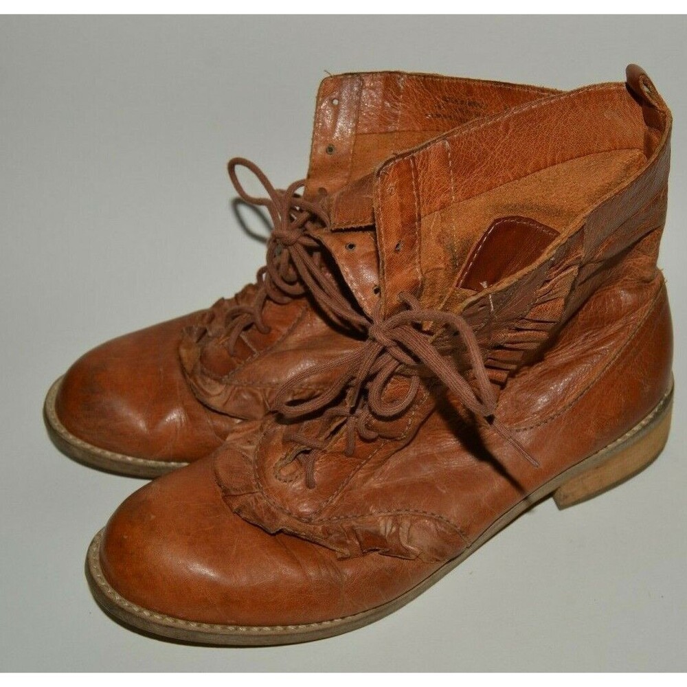 Boots Nice High End Leather Brown Brazil Girls Youth 7B Boutique Rare